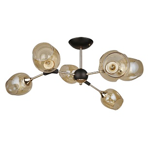 Люстра потолочная ARTE LAMP SEPPIA A4211PL-6BK
