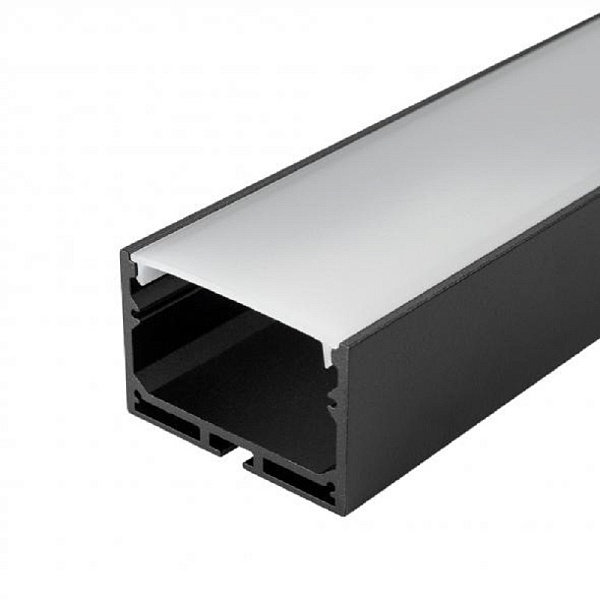 Профиль для ленты LED накладной SL-LINE-4932-2500 BLACK+OPAL 49x32мм (2,5м) 027988 ARLIGHT