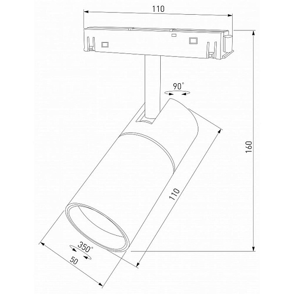 Трековый светильник ELEKTROSTANDARD SLIM MAGNETIC a067378