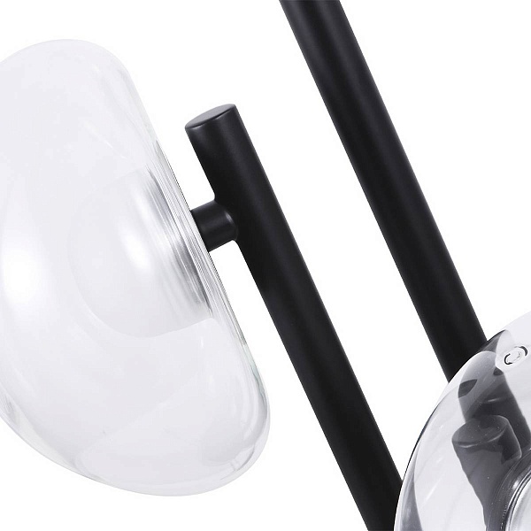 Настольная лампа CRYSTAL LUX BOSQUE LG3 BLACK/TRANSPARENT