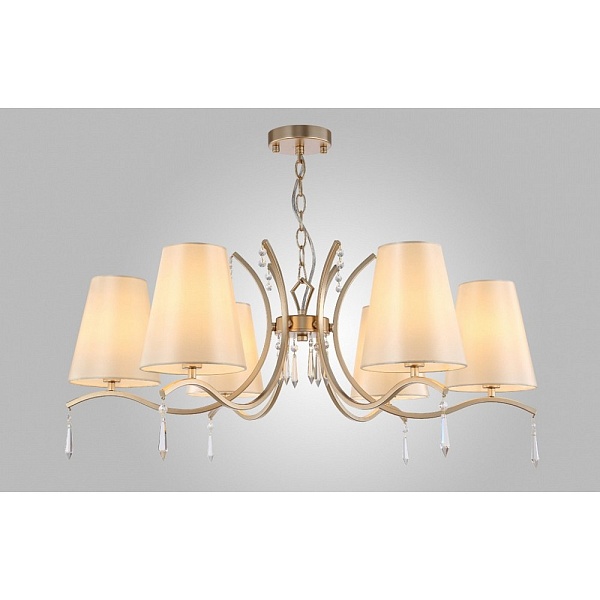 Люстра подвесная CRYSTAL LUX RENATA RENATA SP6 GOLD