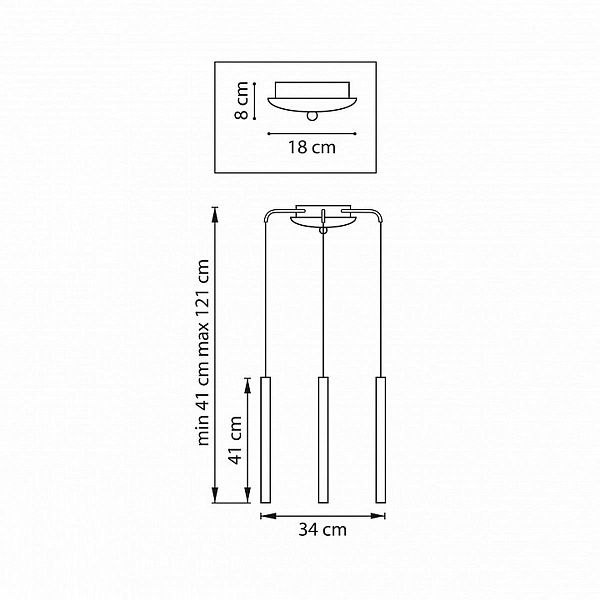 Подвес LIGHTSTAR TUBO L3T747247