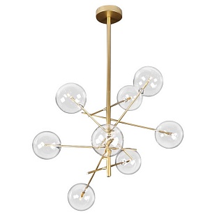 Люстра подвесная DELIGHT COLLECTION GLOBE MOBILE 9307P-8 gold