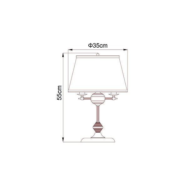 Настольная лампа ARTE LAMP Alice A3579LT-3AB