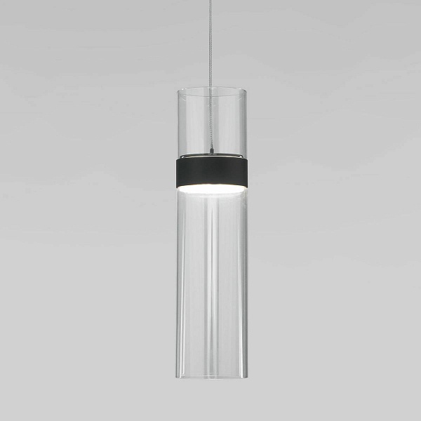 Подвес EUROSVET LUMEN 50244/1 LED черный/прозрачный