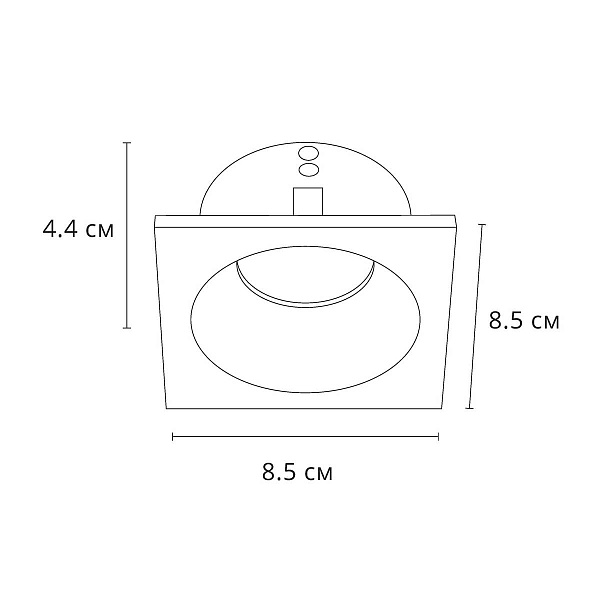 Светильник встраиваемый ARTE LAMP HELM A2868PL-1WH