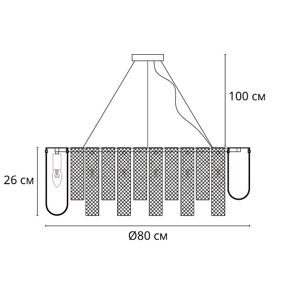 Люстра подвесная ARTE LAMP DENEBOLA A4074LM-14CC