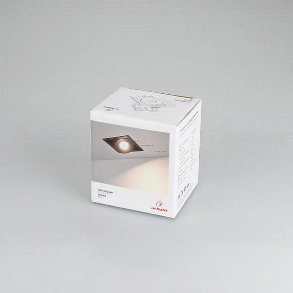 Светильник встраиваемый ARLIGHT CL-SIMPLE-S80X80-9W WARM3000 (WH, 45 DEG) 026874