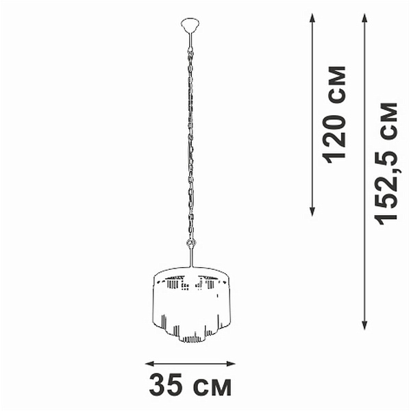 Люстра подвесная VITALUCE  V53570-8/7