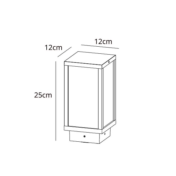 Светильник уличный столб низкий ARTE LAMP POT A1631FN-1BK