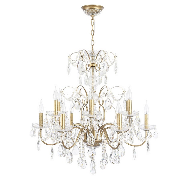 Люстра подвесная CRYSTAL LUX ODELIS SP12 GOLD