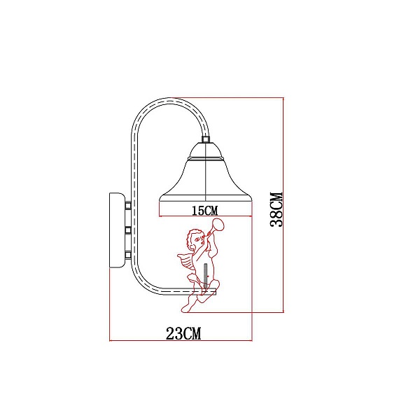 Бра ARTE LAMP AMUR A1133AP-1WG