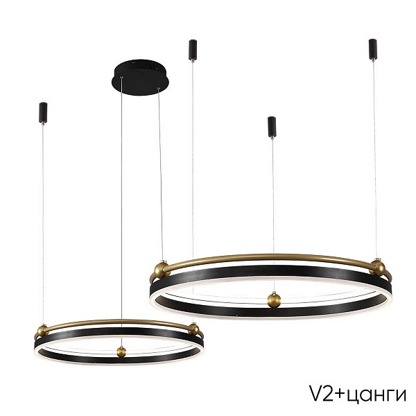 Подвес CRYSTAL LUX FERNANDO SP123W LED  BLACK/GOLD