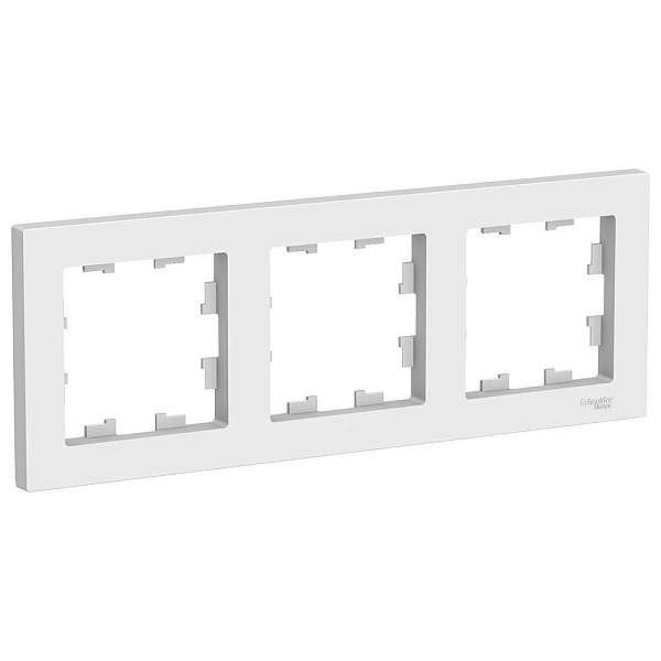Рамка 3-пост, ATLASDESIGN, Белый, ATN000103, SCHNEIDER ELECTRIC