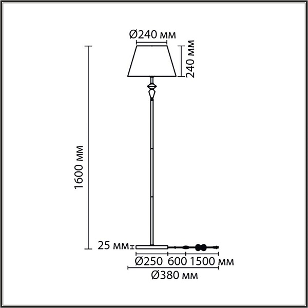 Торшер LUMION VERMONT 8275/1F