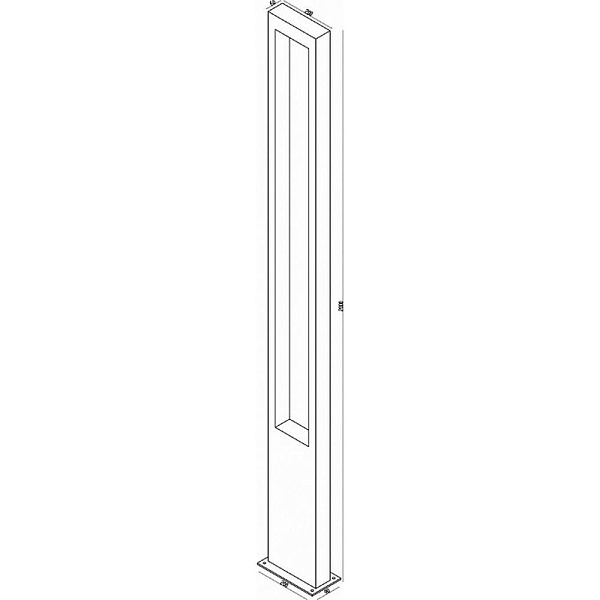 Светильник уличный столб высокий MAYTONI BONN O425FL-L25GF