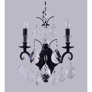 Бра CRYSTAL LUX MAGNIFICO MAGNIFICO AP2 BLACK/TRANSPARENT