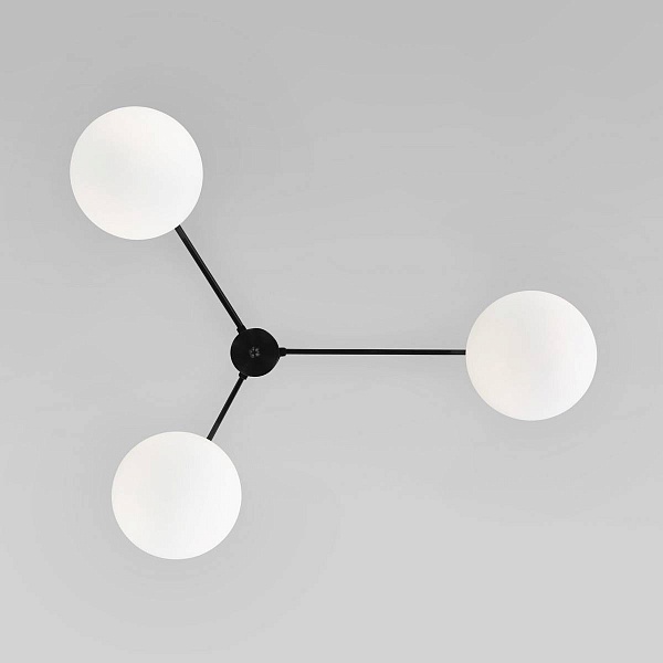 Люстра потолочная EUROSVET OPALINE 70220/3 черный