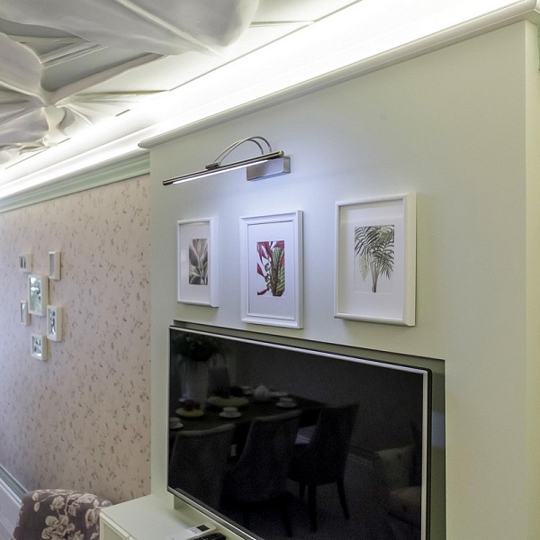 Подсветка для картин ELEKTROSTANDARD Simple LED никель (MRL LED 10W 1011 IP20) a038392
