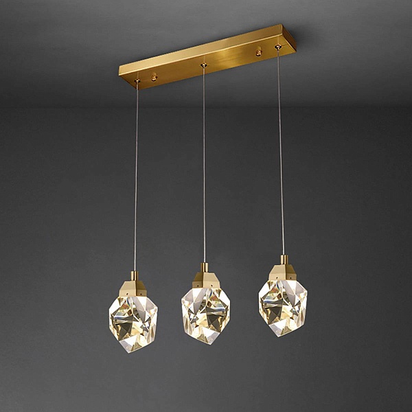 Подвес DELIGHT COLLECTION CRYSTAL ROCK II 9701P/3L brass