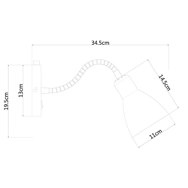 Бра ARTE LAMP Dorm A1408AP-1WH