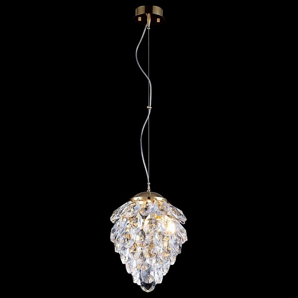 Подвес CRYSTAL LUX CHARME SP2 GOLD/TRANSPARENT