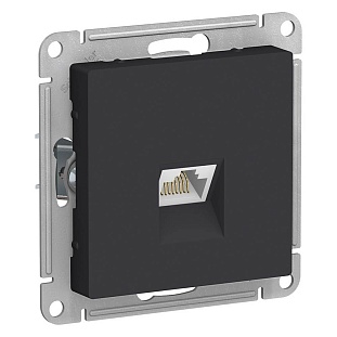 Розетка  RJ45, ATLASDESIGN, Карбон, ATN001083, SCHNEIDER ELECTRIC