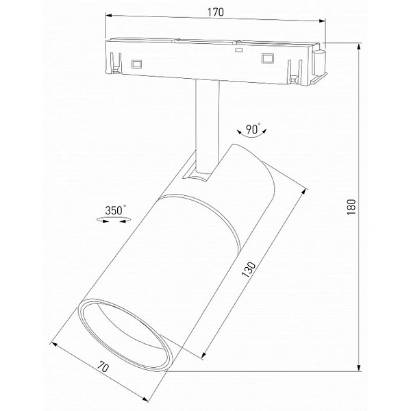 Трековый светильник ELEKTROSTANDARD SLIM MAGNETIC a067380