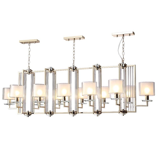 Люстра подвесная CRYSTAL LUX NICOLAS NICOLAS SP12 L1600 GOLD/WHITE