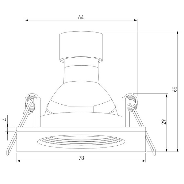 Светильник встраиваемый ELEKTROSTANDARD CITY 25055/01 GU10 белый a067706