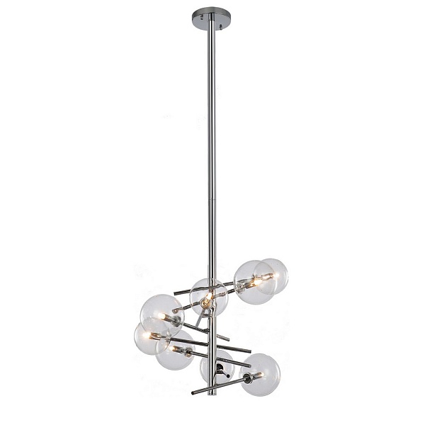 Люстра подвесная DELIGHT COLLECTION GLOBE MOBILE MX19009070-8A chrome