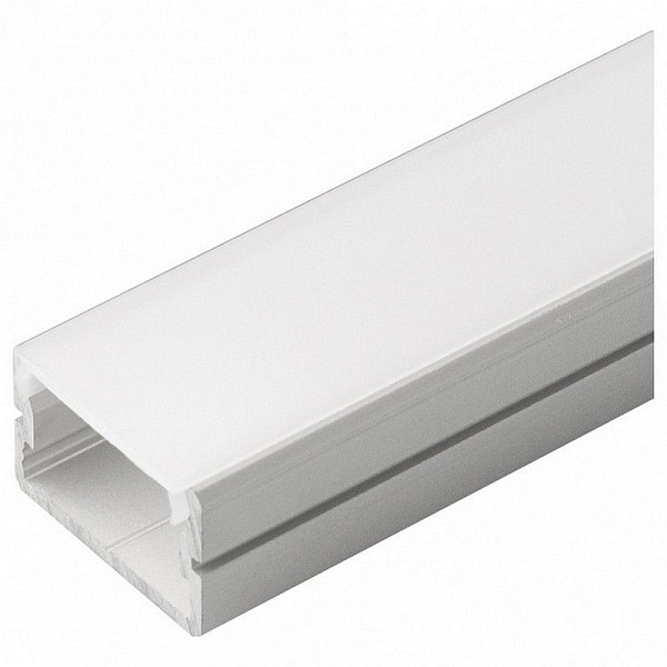 Профиль для ленты LED накладной SILER-2000ANOD 19x12мм без рассеивателя (2м) 025490 ARLIGHT