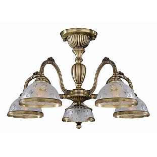 Люстра потолочная RECCAGNI ANGELO verde 6202 PL 6222/5