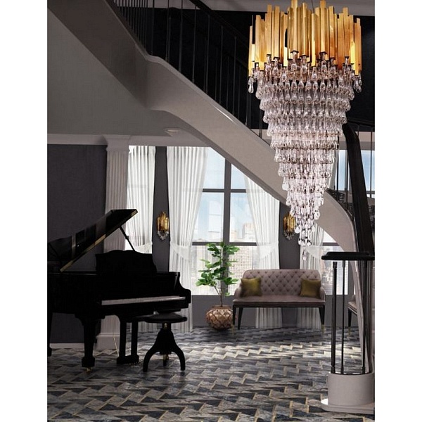 Люстра подвесная DELIGHT COLLECTION TRUMP KM0988P-26 gold