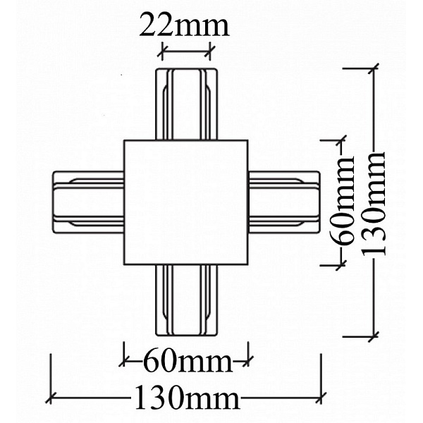 X-коннектор CRYSTAL LUX CLT 0.2211 04 WH