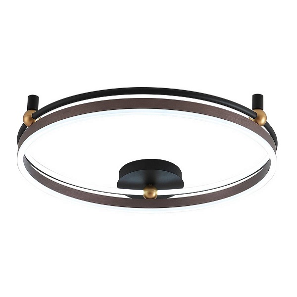 Светильник потолочный CRYSTAL LUX FERNANDO PL72W LED COFFEE/BLACK