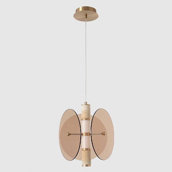 Подвес CRYSTAL LUX AMARILLO AMARILLO SP12W LED BRASS