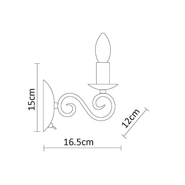 Бра ARTE LAMP A1129AP-1WH