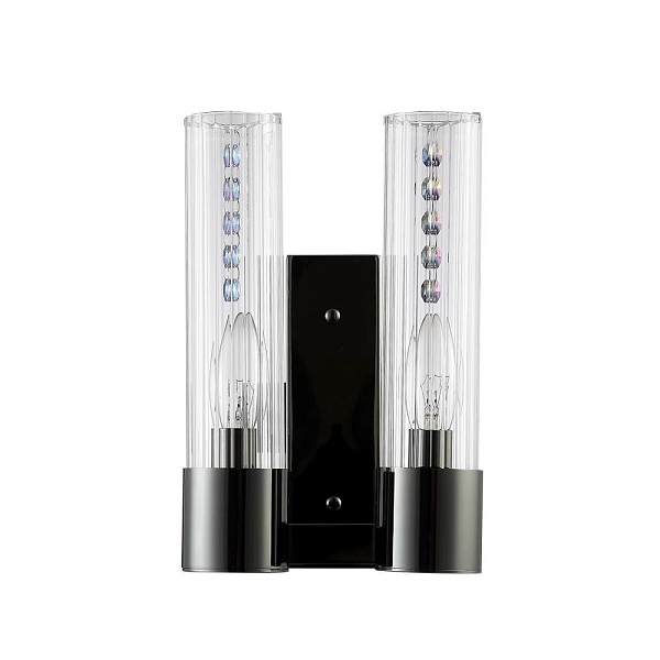 Бра CRYSTAL LUX OTONO OTONO AP2 BLACK CHROMIUM/TRANSPARENTE