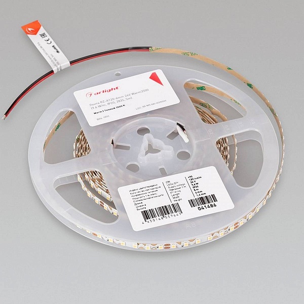 Лента LED RZ-A120 9,6 W/m 24V IP20 2835/120 3500K 6mm (5м) 41486 ARLIGHT