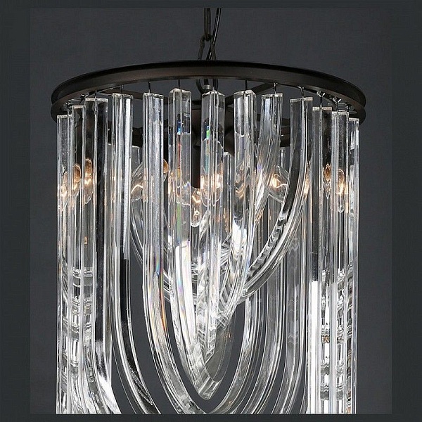 Люстра подвесная DELIGHT COLLECTION MURANO GLASS KR0116P-3 black