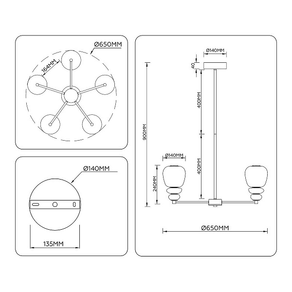 Люстра подвесная AMBRELLA LIGHT LH LH53164