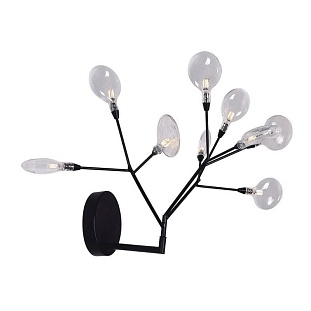 Бра CRYSTAL LUX EVITA AP9 BLACK/TRANSPARENT