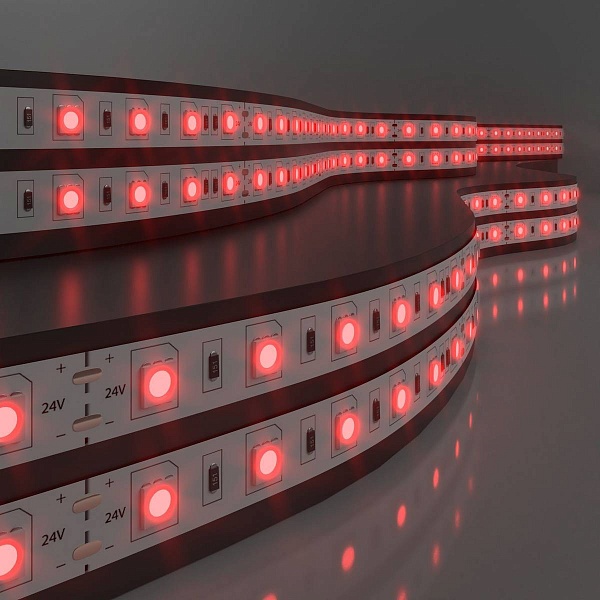 Лента LED 14,4 W/m 24V IP20 5050/60 RED 10mm (5м) a052973 ELEKTROSTANDARD