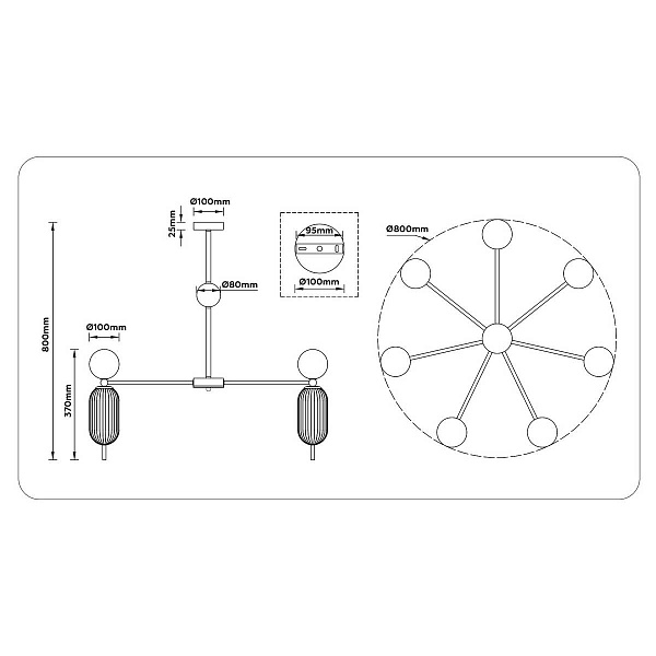Люстра подвесная AMBRELLA LIGHT LH LH53106
