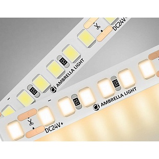 Лента LED 14,4 W/m 24V IP20 2835/180 3000K 8mm (5м) GS3201 AMBRELLA LIGHT