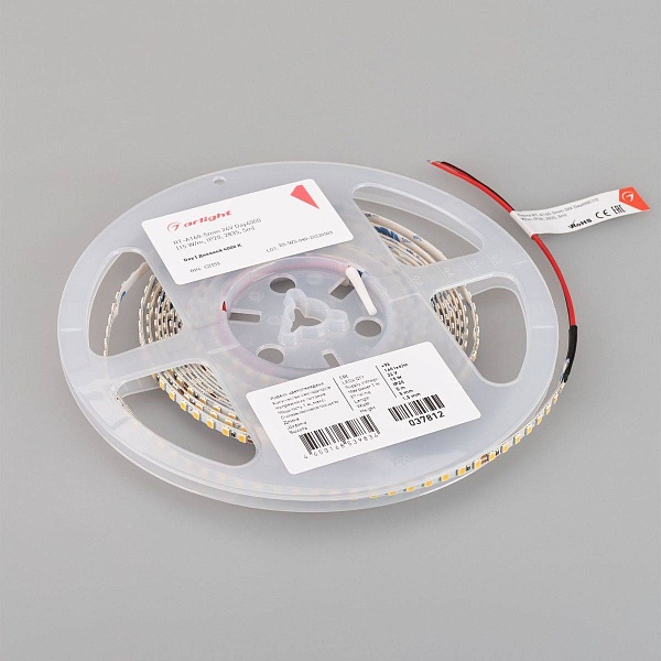 Лента LED RT-A160 16 W/m 24V IP20 2835/160 4000K 5mm (5м) 037812(1) ARLIGHT