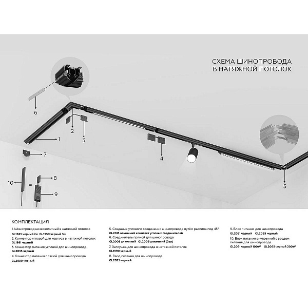 Шинопровод магнитный AMBRELLA LIGHT TRACK SYSTEM GL1945