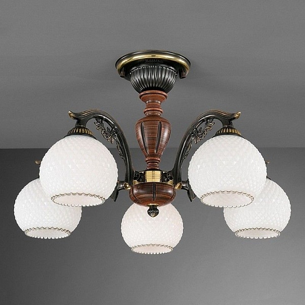 Люстра потолочная RECCAGNI ANGELO rosa 8660 PL 8630/5