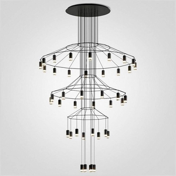 Люстра подвесная IMPERIUMLOFT VIBIA WIREFLOW 75393-22
